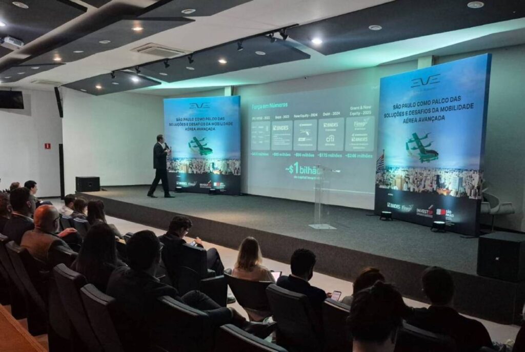 Eve Air Mobility e InvestSP promovem encontro estratégico para acelerar regulamentação e infraestrutura para voos eVTOL no Brasil